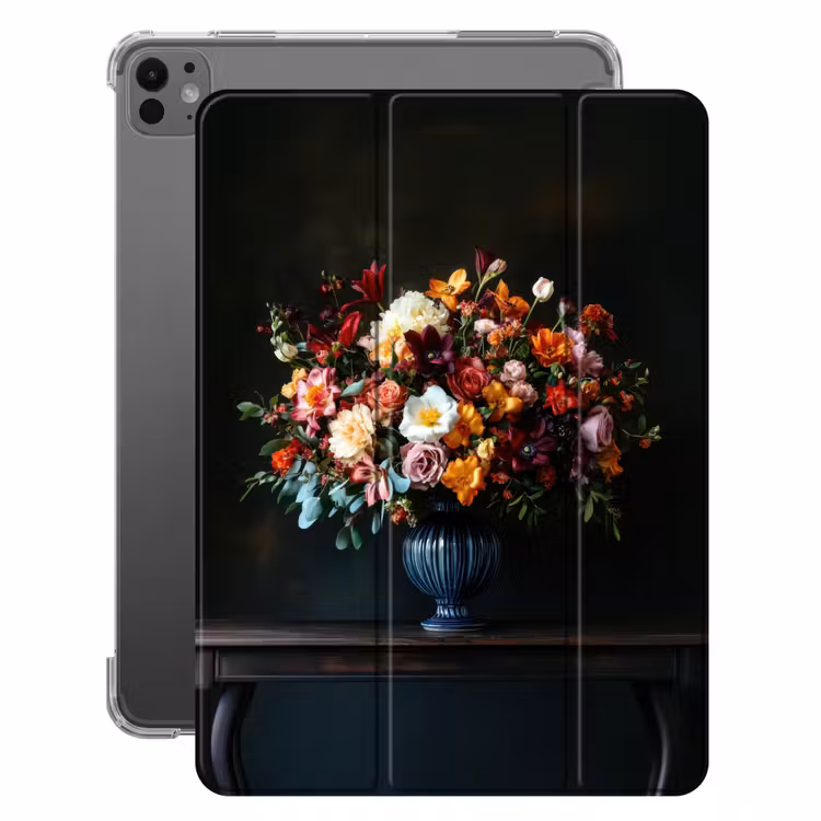 iPad-Hülle - Groß - Blumen - Vase - Blumenstrauß — 1
