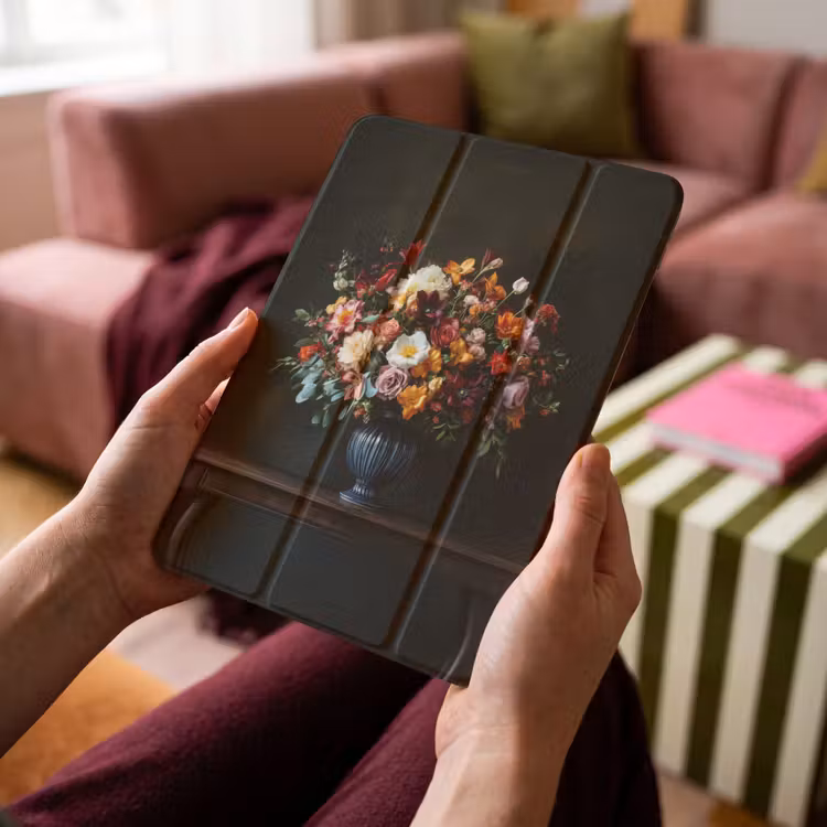iPad-Hülle - Groß - Blumen - Vase - Blumenstrauß — 4