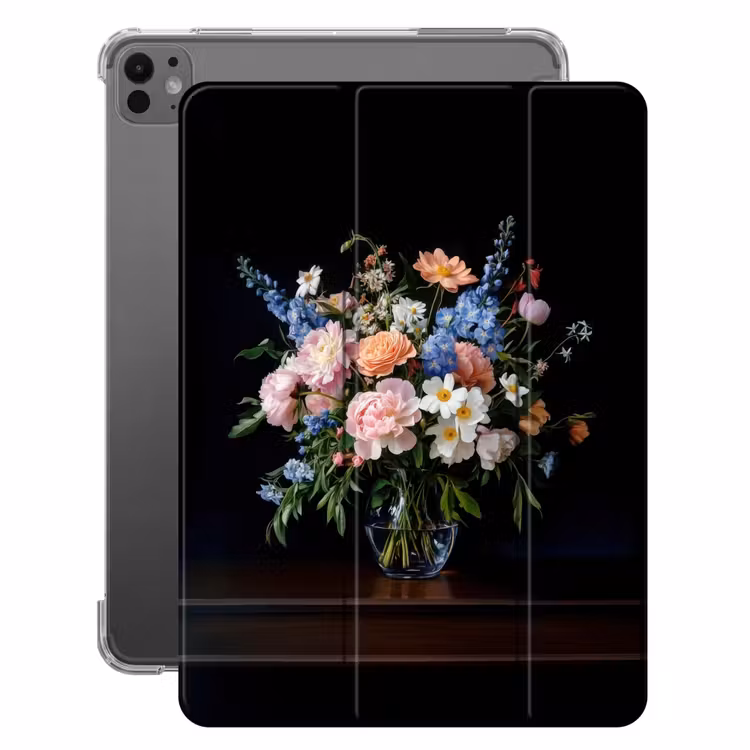 iPad-Hülle - Pastell - Blumen - Vase — 1