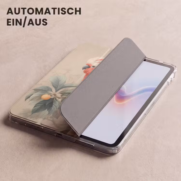 iPad-Hülle - Rosahaubenkakadu - Zweig mit Früchten - Blätter — 5