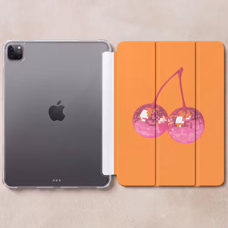 iPad-Hülle - Discokugeln - Kirsche - Spiegel - Rosa — 6