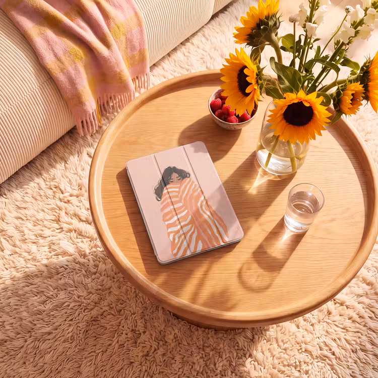 iPad-Hülle - Mädchen - Decke - Gestreift - Orange — 2