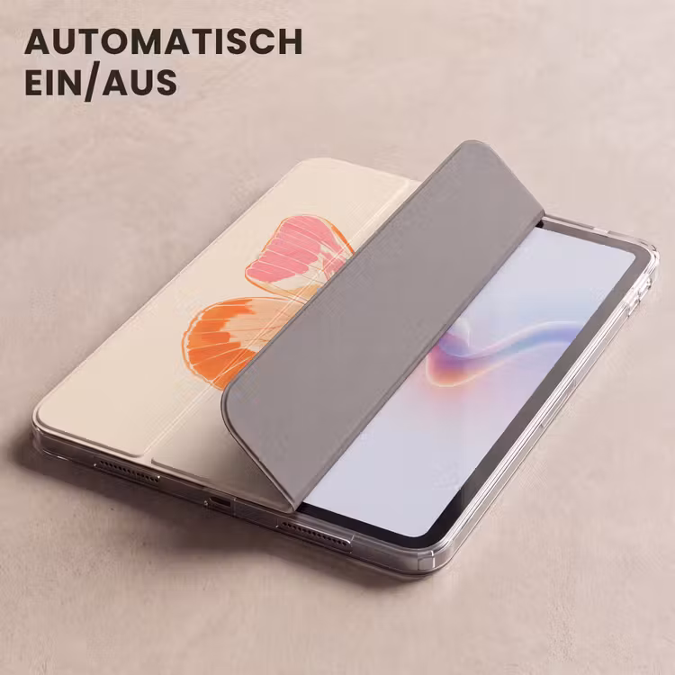 iPad-Hülle - Orange - Schmetterling - Minimalistisch — 5