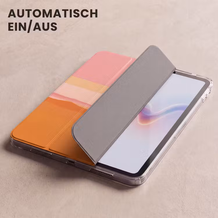 iPad-Hülle - Sonne - Abstrakt - Landschaft - Orange — 5
