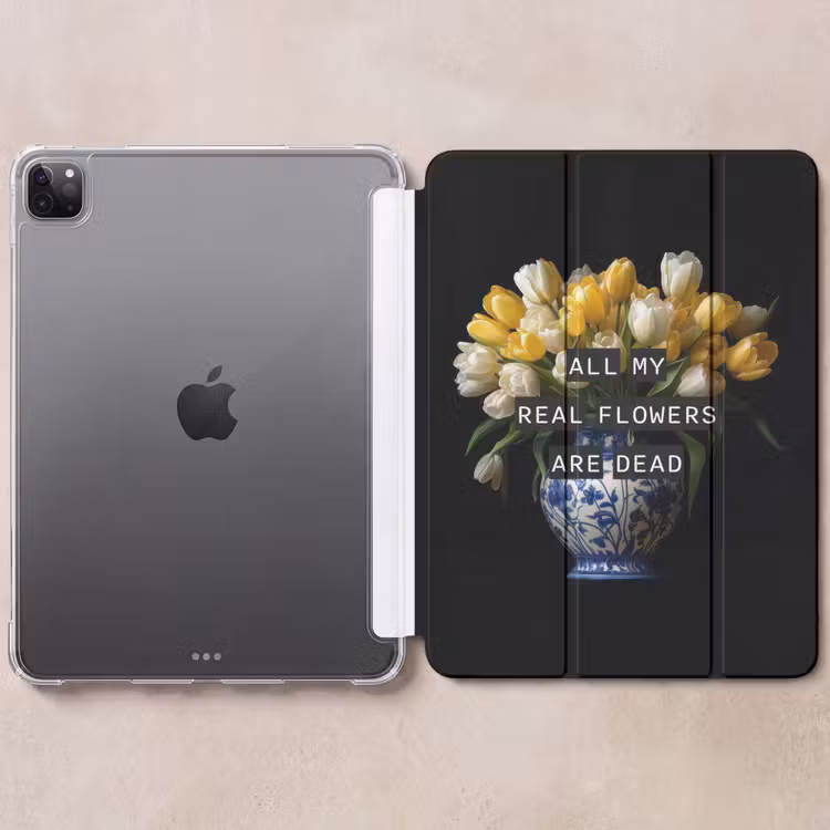 iPad-Hülle - Zitate - Blume - Tulpe - Gelb — 6