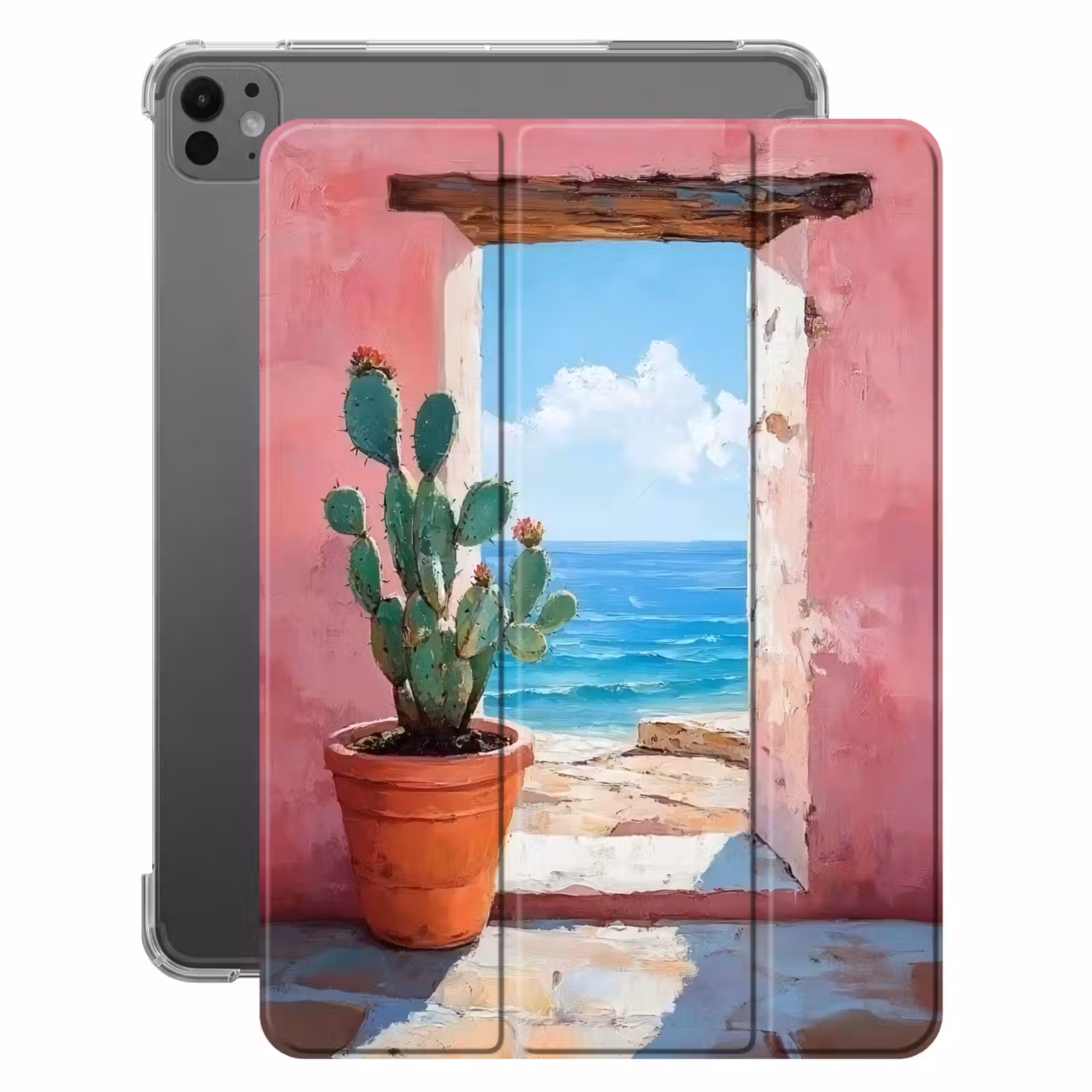 iPad-Hülle - Meer - Rosa - Kaktus — 1