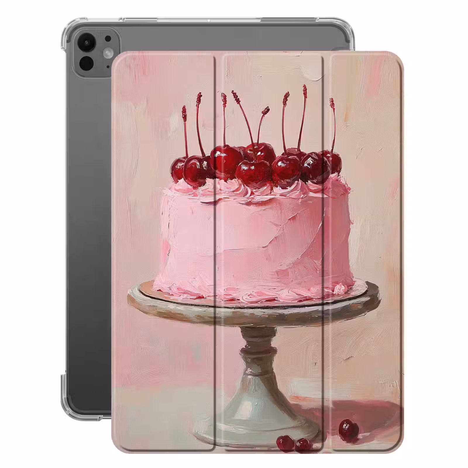 iPad-Hülle - Torte - Rosa - Kirsche — 1