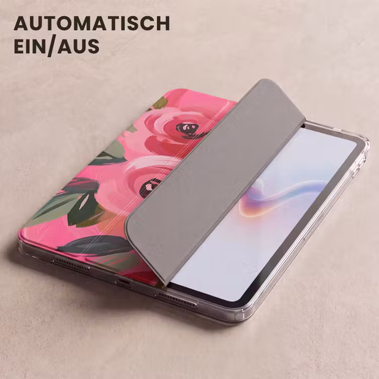 iPad-Hülle - Blumen - Farbe - Rosa — 5