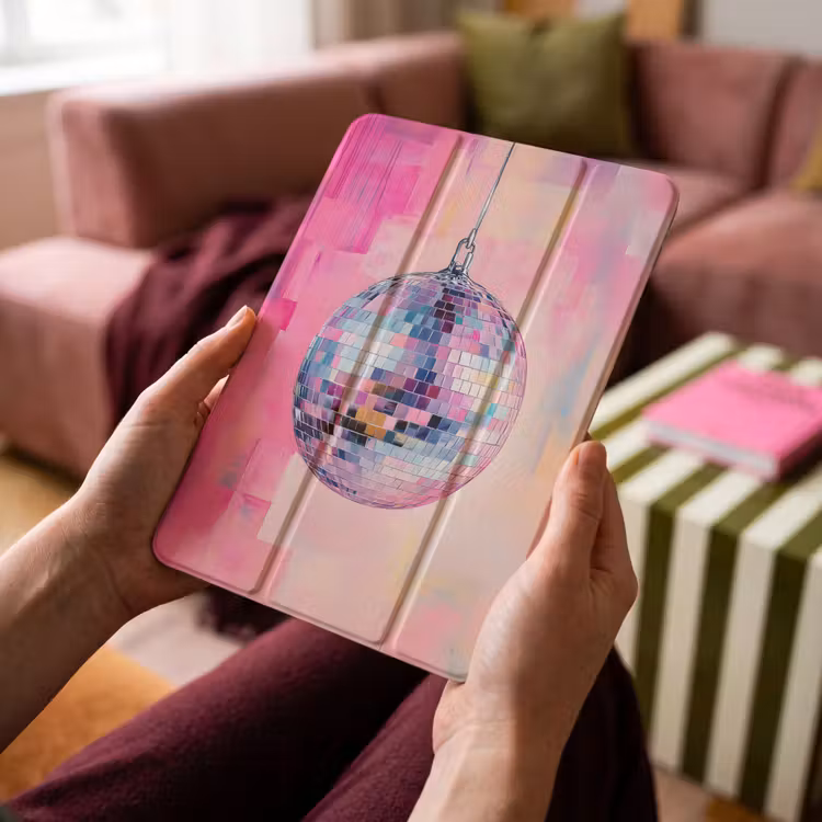 iPad-Hülle - Discoball - Rosa - Farbe — 4