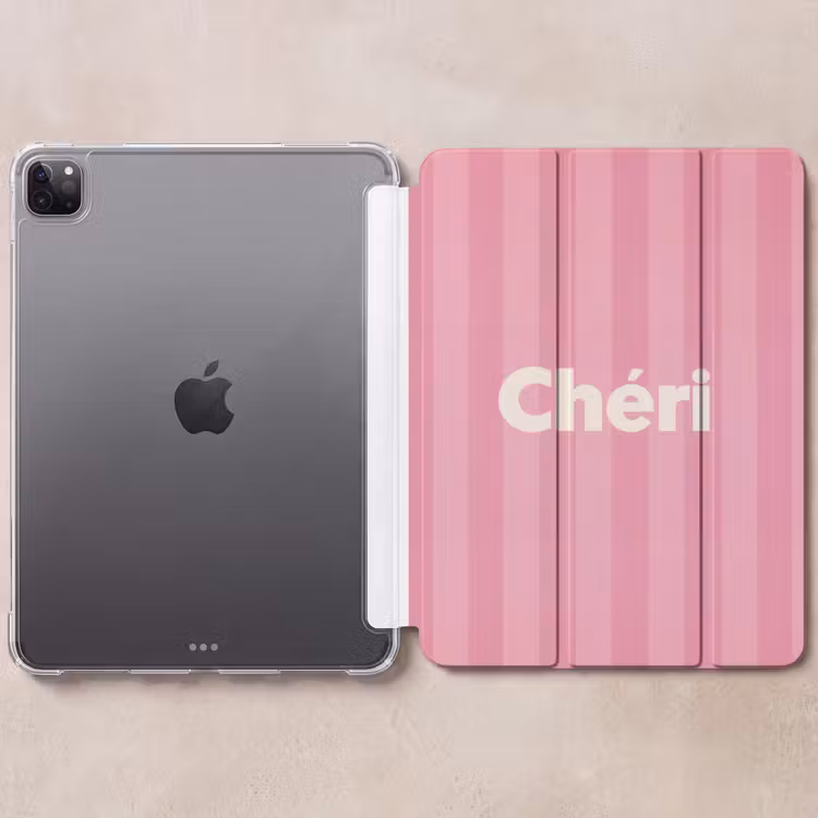iPad-Hülle - Gestreift - Rosa - Chéri — 6