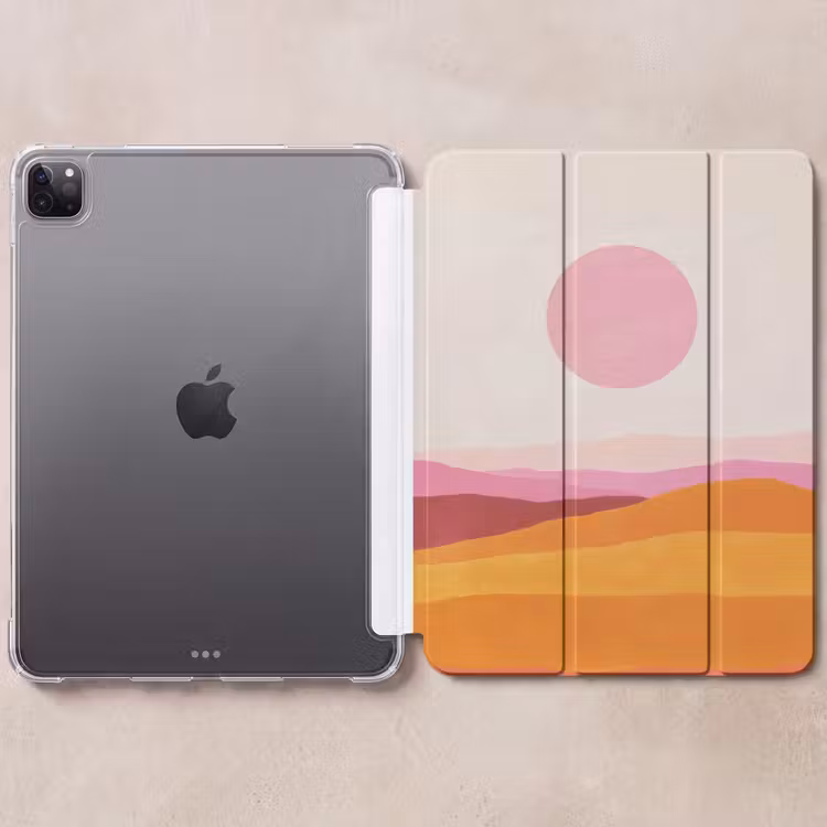 iPad-Hülle - Hügel - Orange - Sonne - Abstrakt — 6