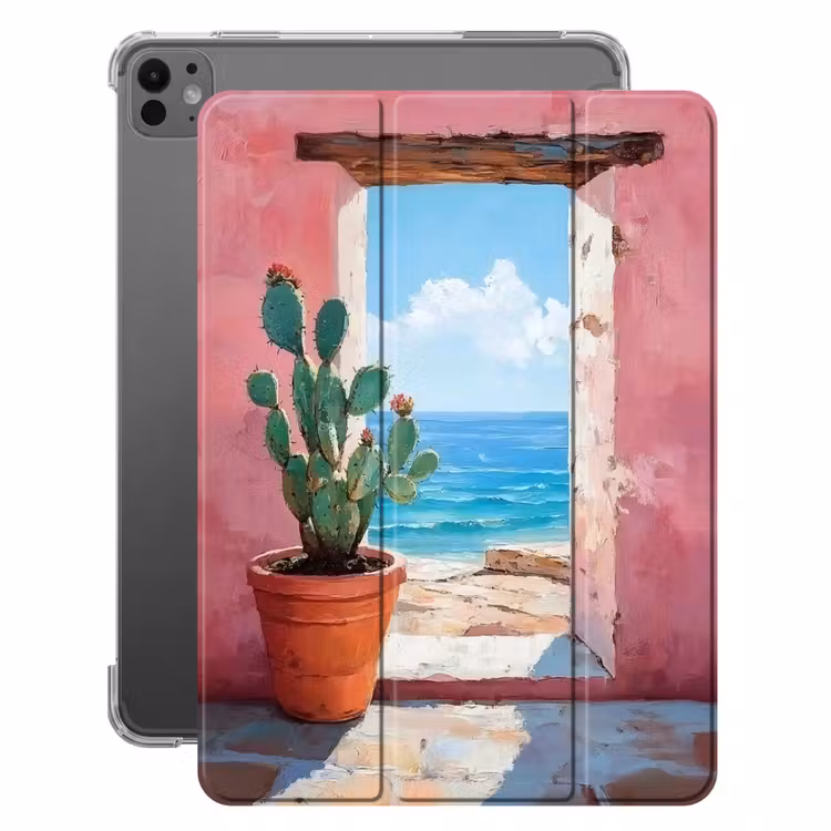 iPad-Hülle - Meer - Rosa - Kaktus — 1