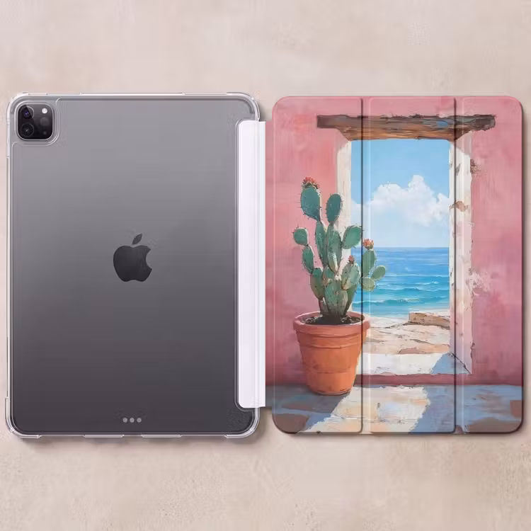 iPad-Hülle - Meer - Rosa - Kaktus — 6