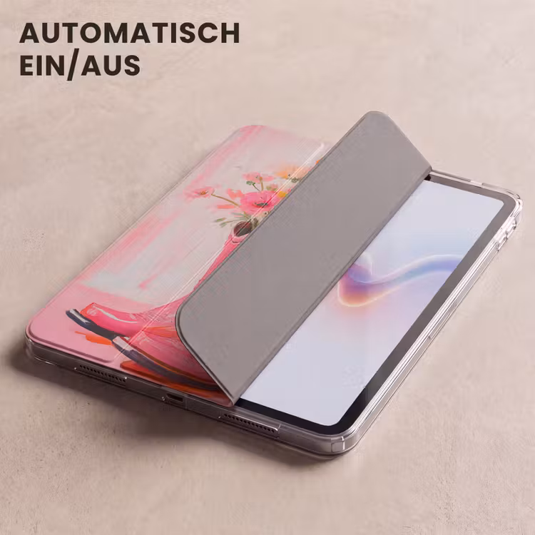 iPad-Hülle - Rosa - Blumen - Cowboy — 5