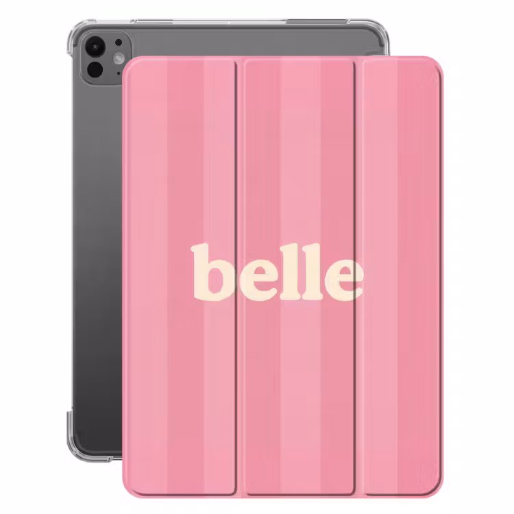 iPad-Hülle - Rosa - Gestreift - Belle — 1