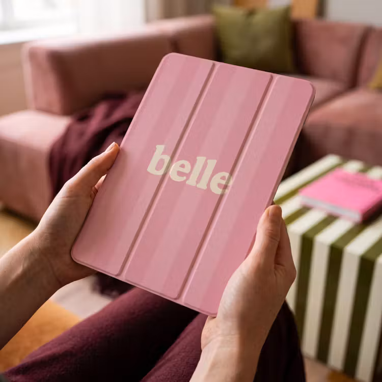 iPad-Hülle - Rosa - Gestreift - Belle — 4