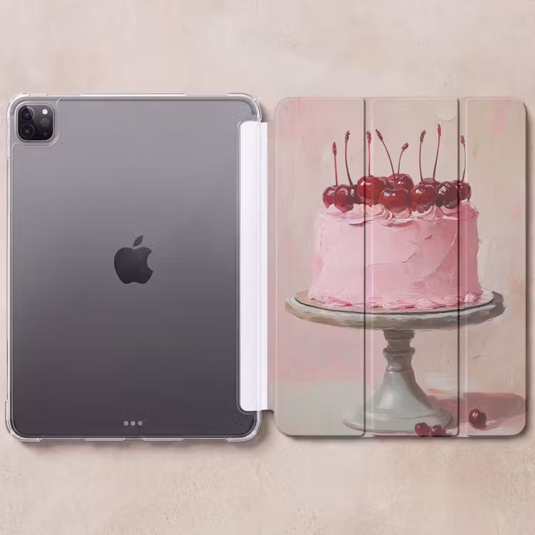 iPad-Hülle - Torte - Rosa - Kirsche — 6