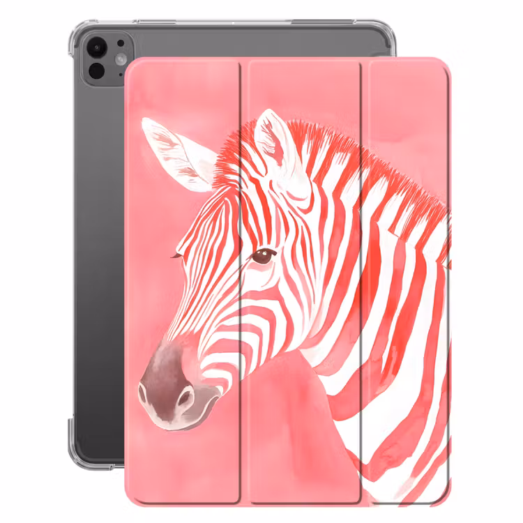 iPad-Hülle - Zebra - Rosa - Farbe — 1