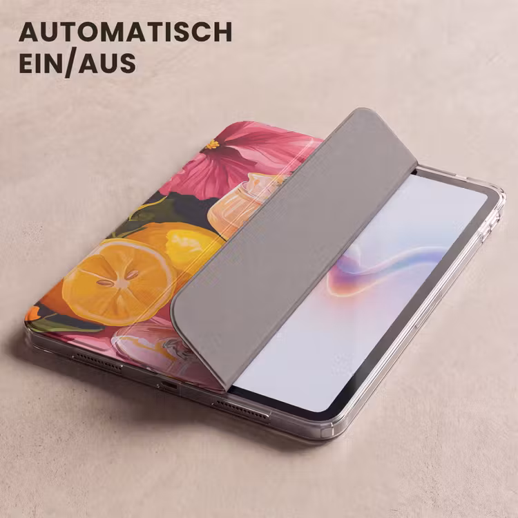 iPad-Hülle - Getränk - Blumen - Gelb — 5