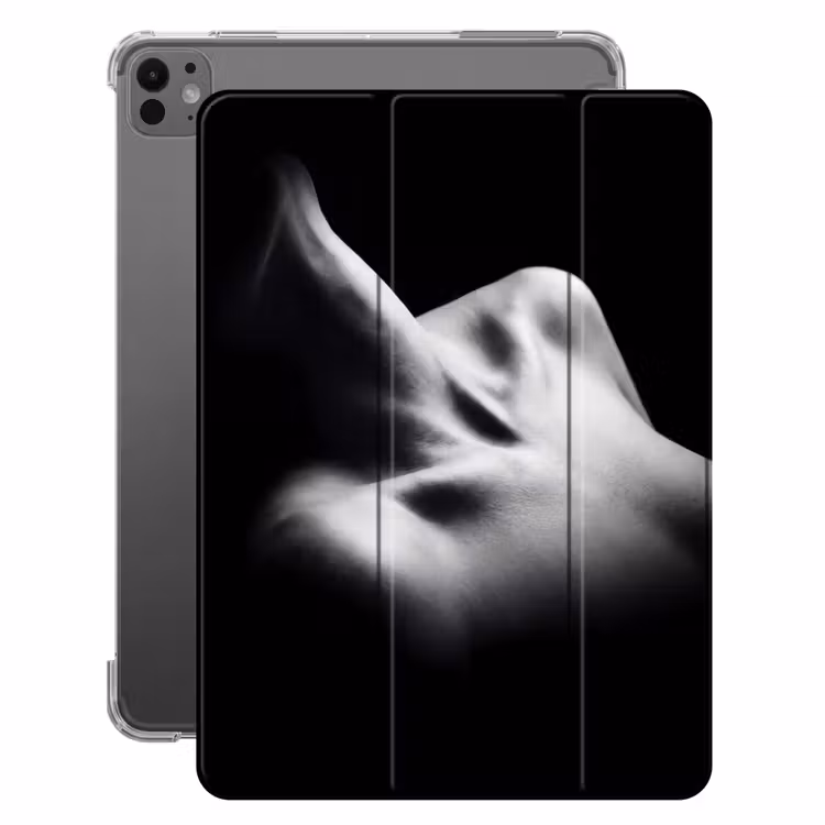 iPad-Hülle - Körper - Formen - Abstrakt - Schwarz - Weiß - Sinnlich — 1
