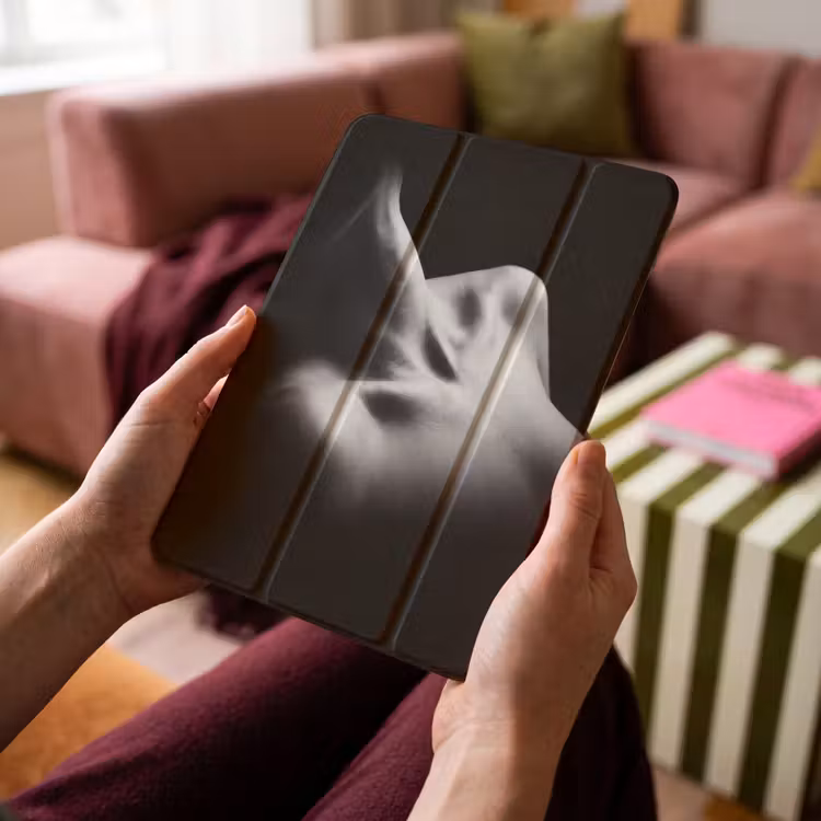 iPad-Hülle - Körper - Formen - Abstrakt - Schwarz - Weiß - Sinnlich — 4