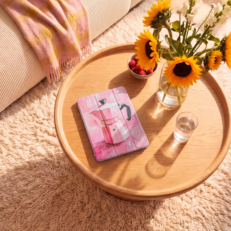 iPad-Hülle - Rosa - Farbe - Kaffee — 2