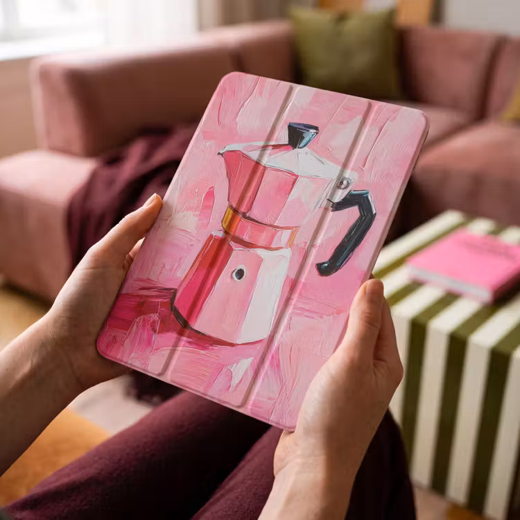 iPad-Hülle - Rosa - Farbe - Kaffee — 4