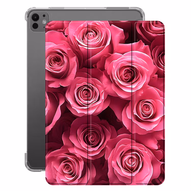 iPad-Hülle - Rosen - Rosa - Blume — 1