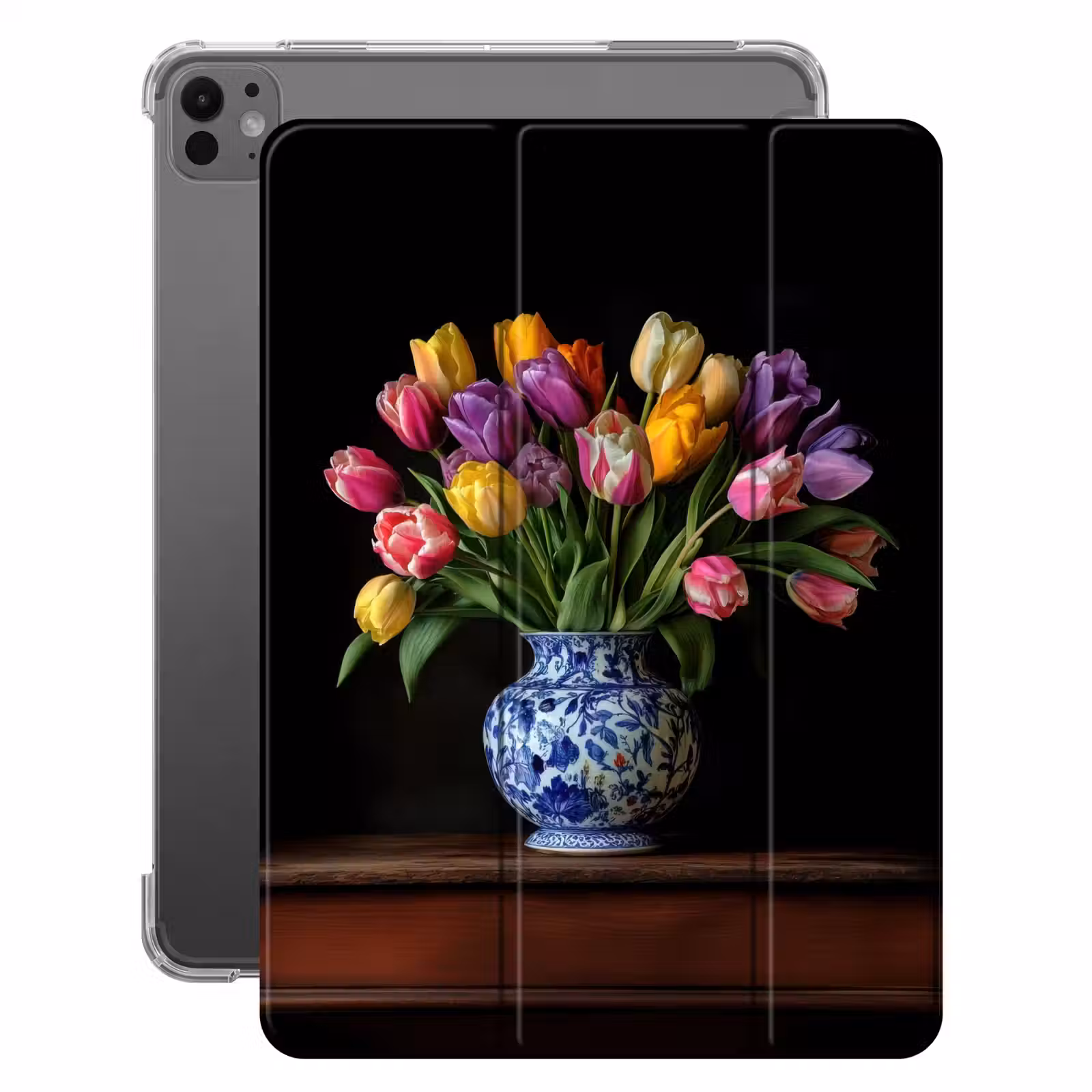 iPad-Hülle - Tulpen - Farben - Vase — 1