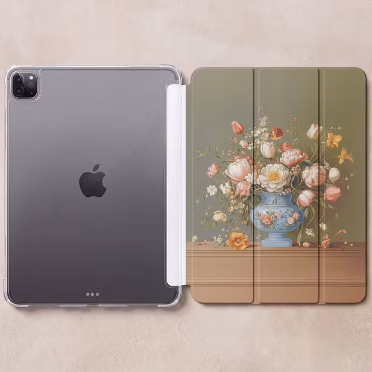 iPad-Hülle - Neutral - Blumen - Blumenstrauß - Vase — 6