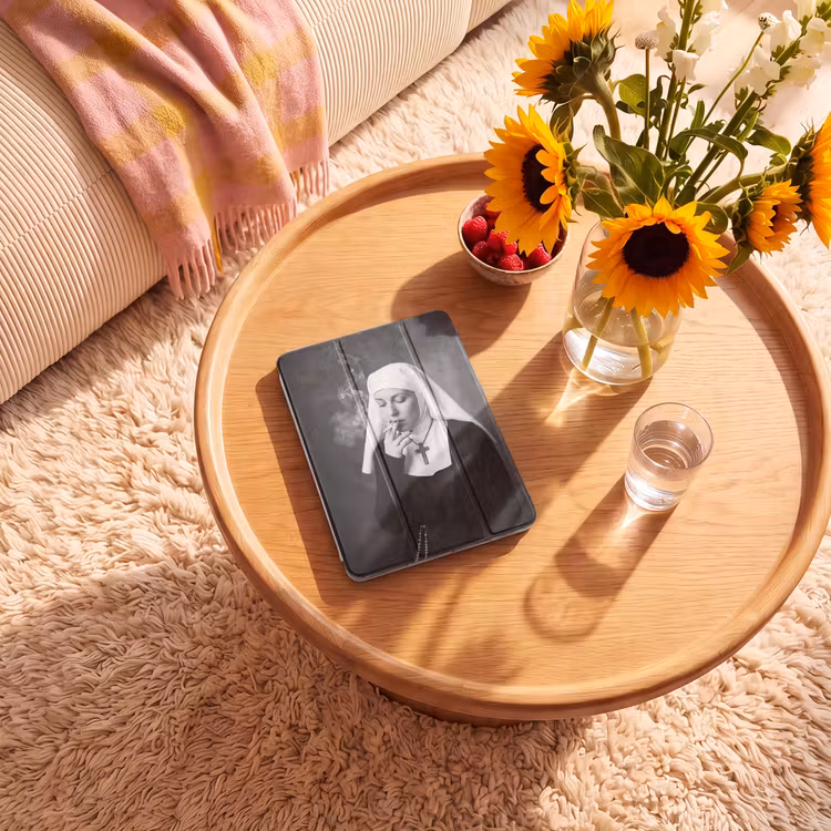iPad-Hülle - Nichtraucher - Porträt - Schwarz - Weiß - Rebellen — 2