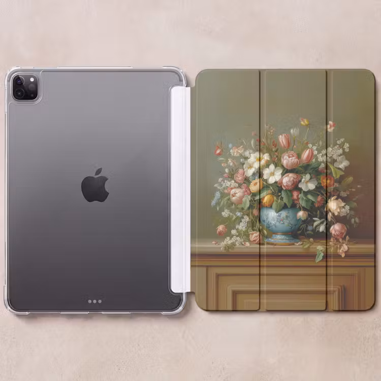 iPad-Hülle - Vase - Pastell - Farben - Blumen — 6