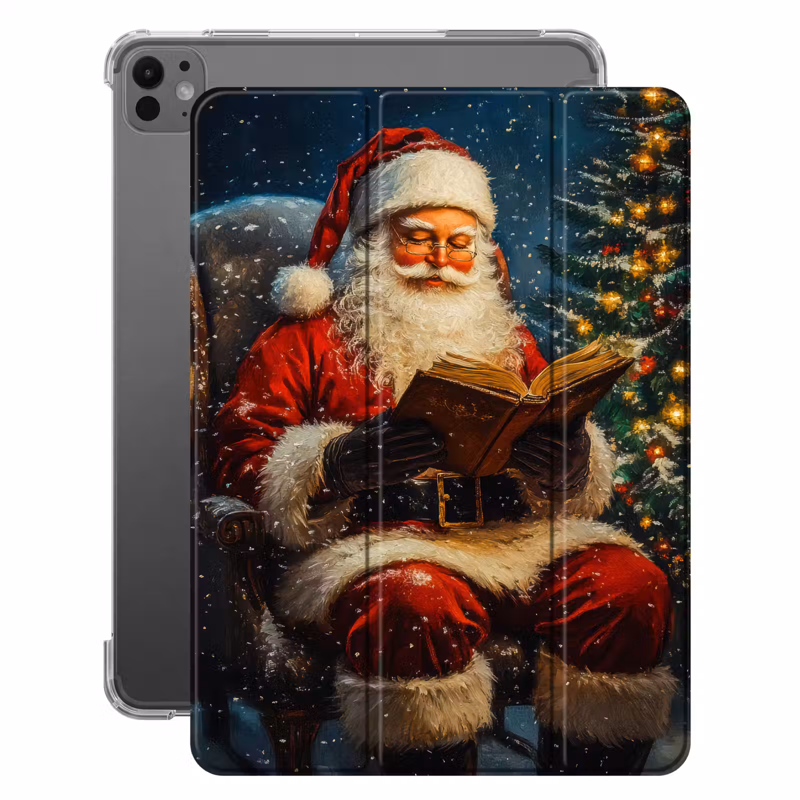 iPad-Hülle - Weihnachtsmann - Weihnachten - Winter - Weihnachtsbaum — 1