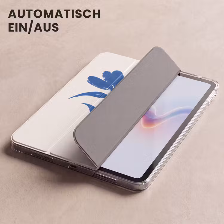 iPad-Hülle - Blume - Blütenblätter - Minimalistisch - Blau — 5