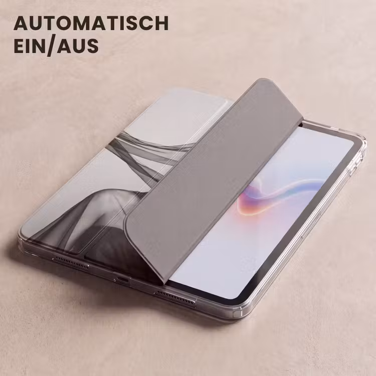iPad-Hülle - Frau - Schleier - Porträt - Schwarz - Weiß - Elegant — 5