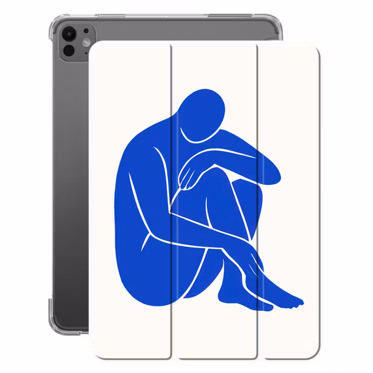 iPad-Hülle - Körper - Abstrakt - Blau — 1