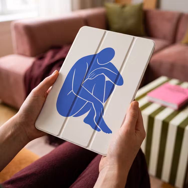 iPad-Hülle - Körper - Abstrakt - Blau — 4