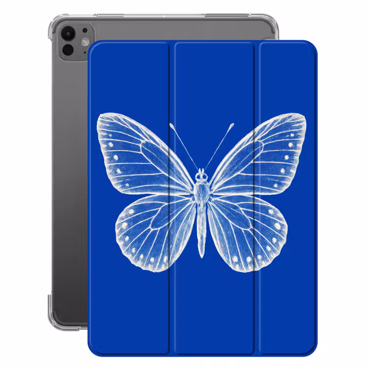 iPad-Hülle - Schmetterling - Weiß - Gepunktet — 1