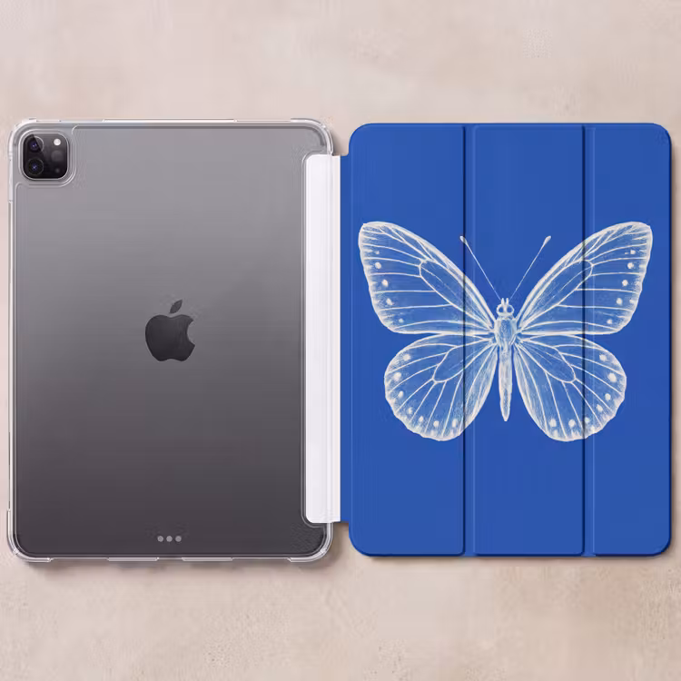 iPad-Hülle - Schmetterling - Weiß - Gepunktet — 6