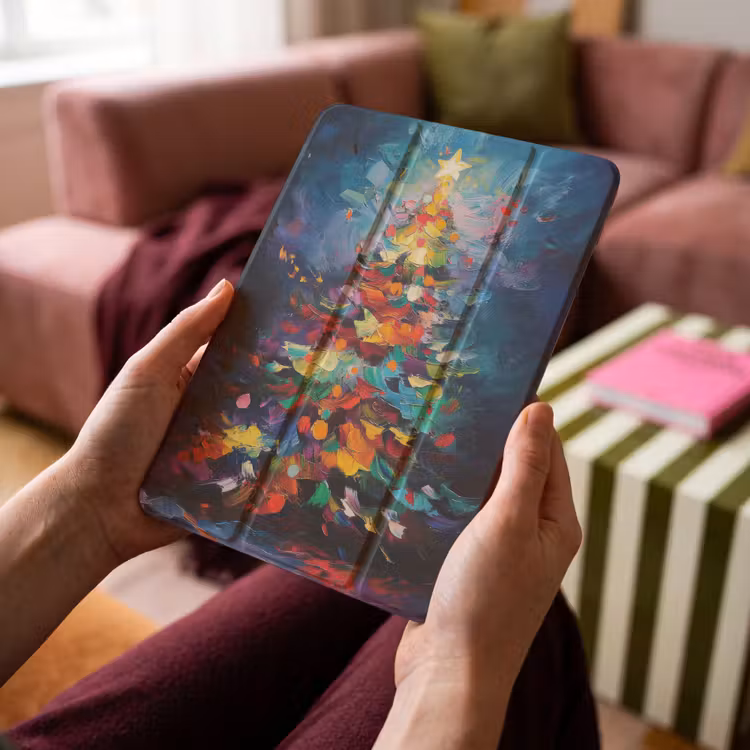 iPad-Hülle - Weihnachtsbaum - Weihnachten - Abstrakt - Farbenfroh — 4