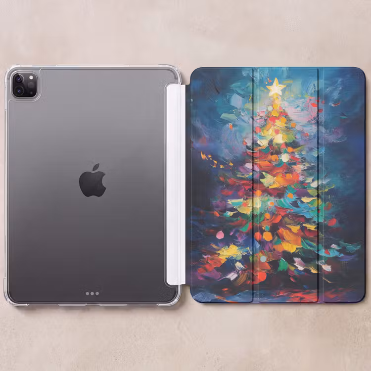 iPad-Hülle - Weihnachtsbaum - Weihnachten - Abstrakt - Farbenfroh — 6