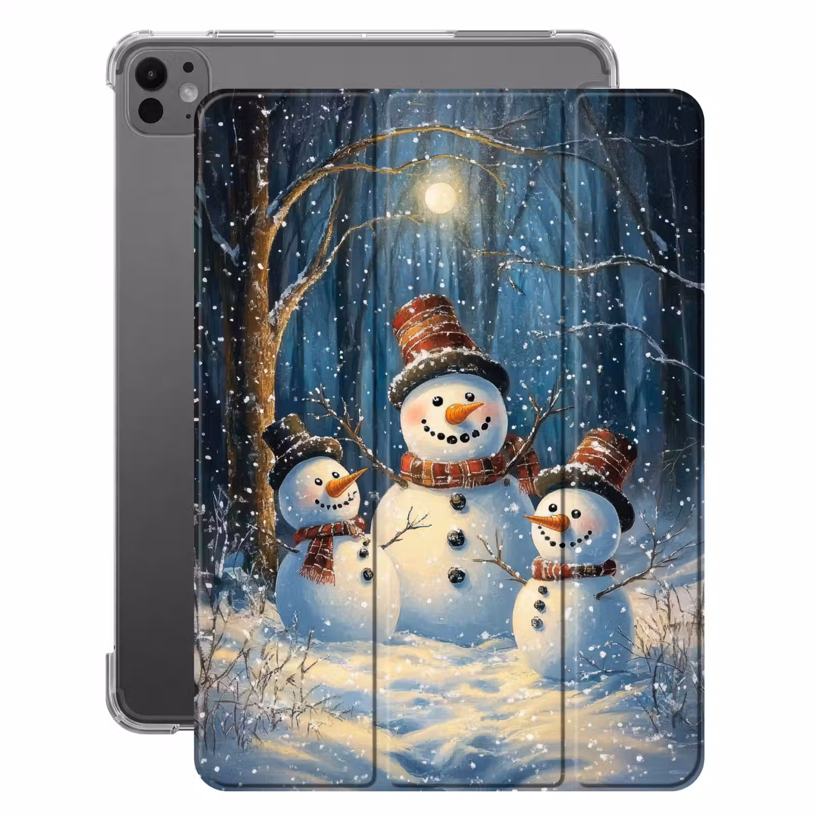 iPad-Hülle - Schneemann - Schnee - Winter - Wald — 1