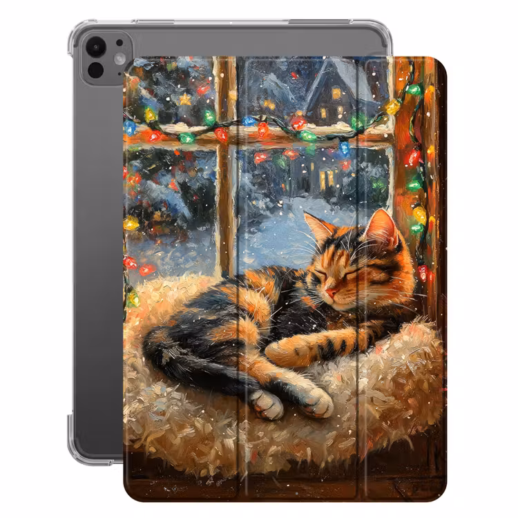 iPad-Hülle - Katze - Weihnachten - Winter - Tier — 1