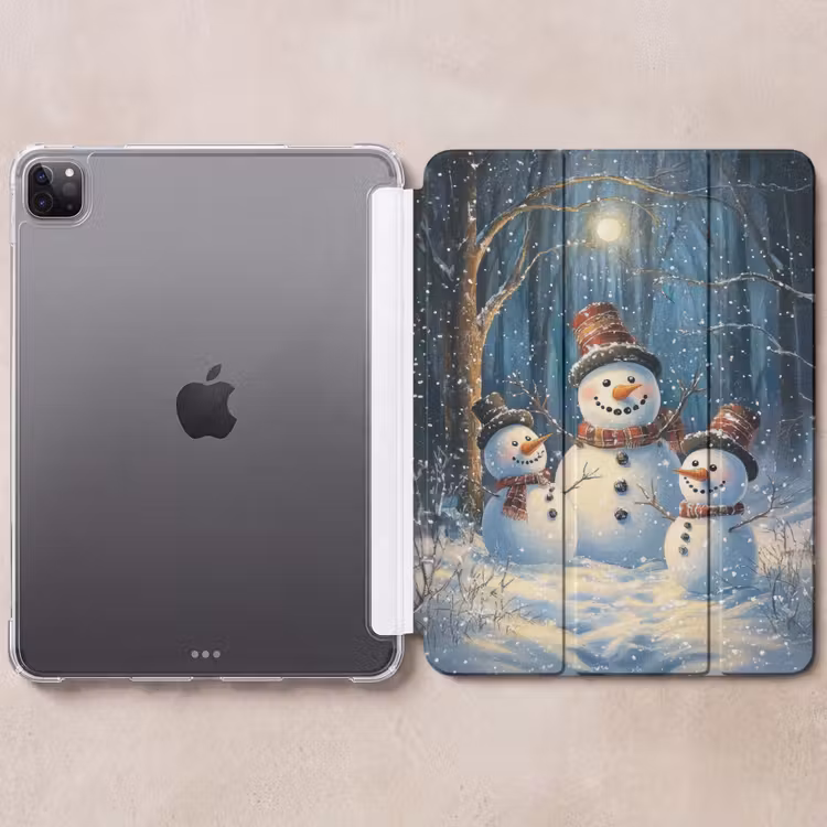 iPad-Hülle - Schneemann - Schnee - Winter - Wald — 6