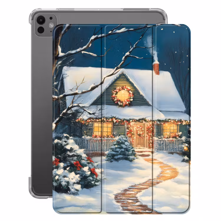 iPad-Hülle - Weihnachten - Weihnachtsbaum - Winter - Zuhause - Schnee — 1
