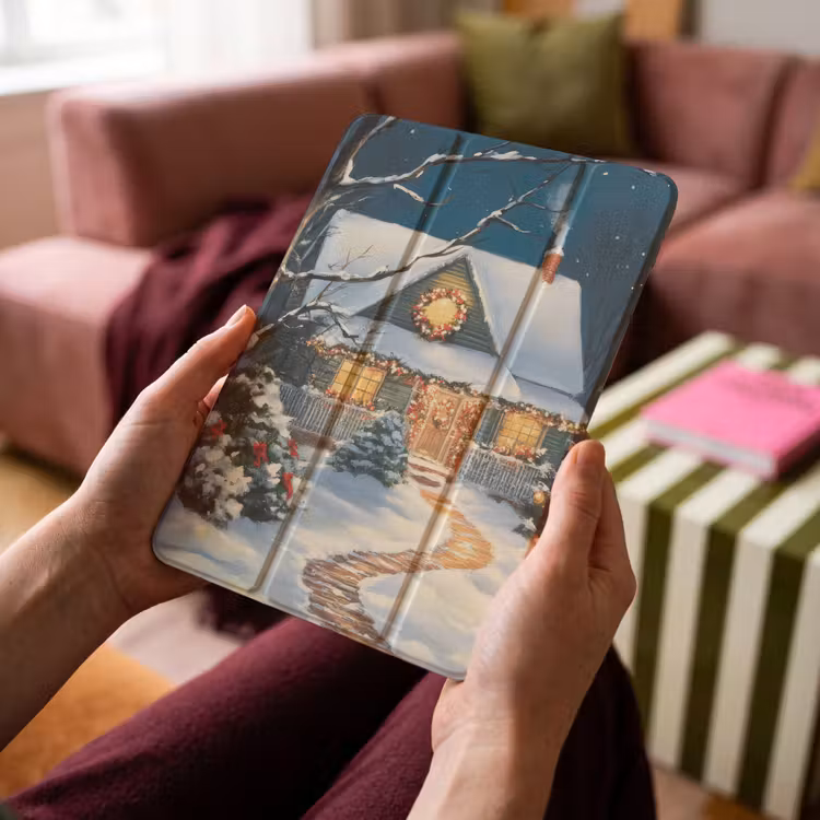 iPad-Hülle - Weihnachten - Weihnachtsbaum - Winter - Zuhause - Schnee — 4