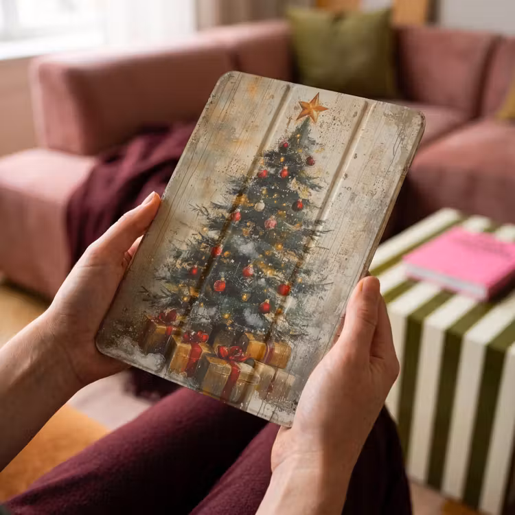 iPad-Hülle - Weihnachtsbaum - Vintage - Weihnachten - Geschenk — 4