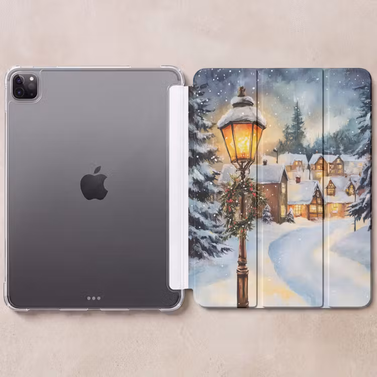 iPad-Hülle - Weihnachtsdorf - Häuser - Schnee - Weihnachten — 6
