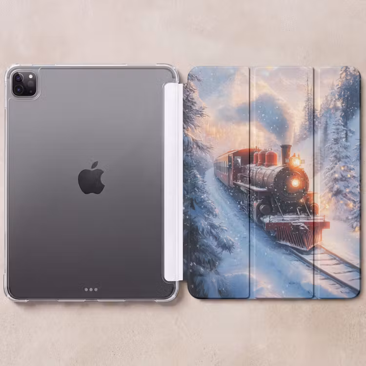 iPad-Hülle - Weihnachtszug - Schnee - Winter - Weihnachten — 6