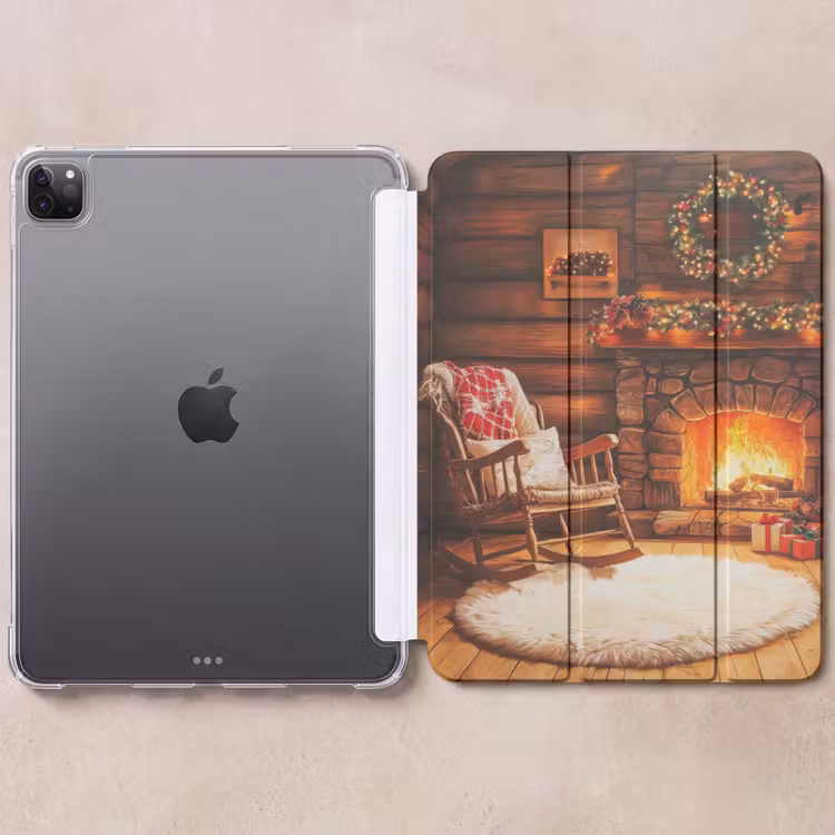 iPad-Hülle - Winter - Weihnachten - Zuhause - Kamin — 6